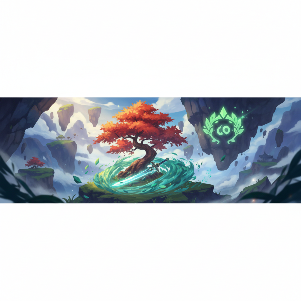 楓原万葉 最強ビルド：元素熟知特化の翠緑サポーター構築 — illustration